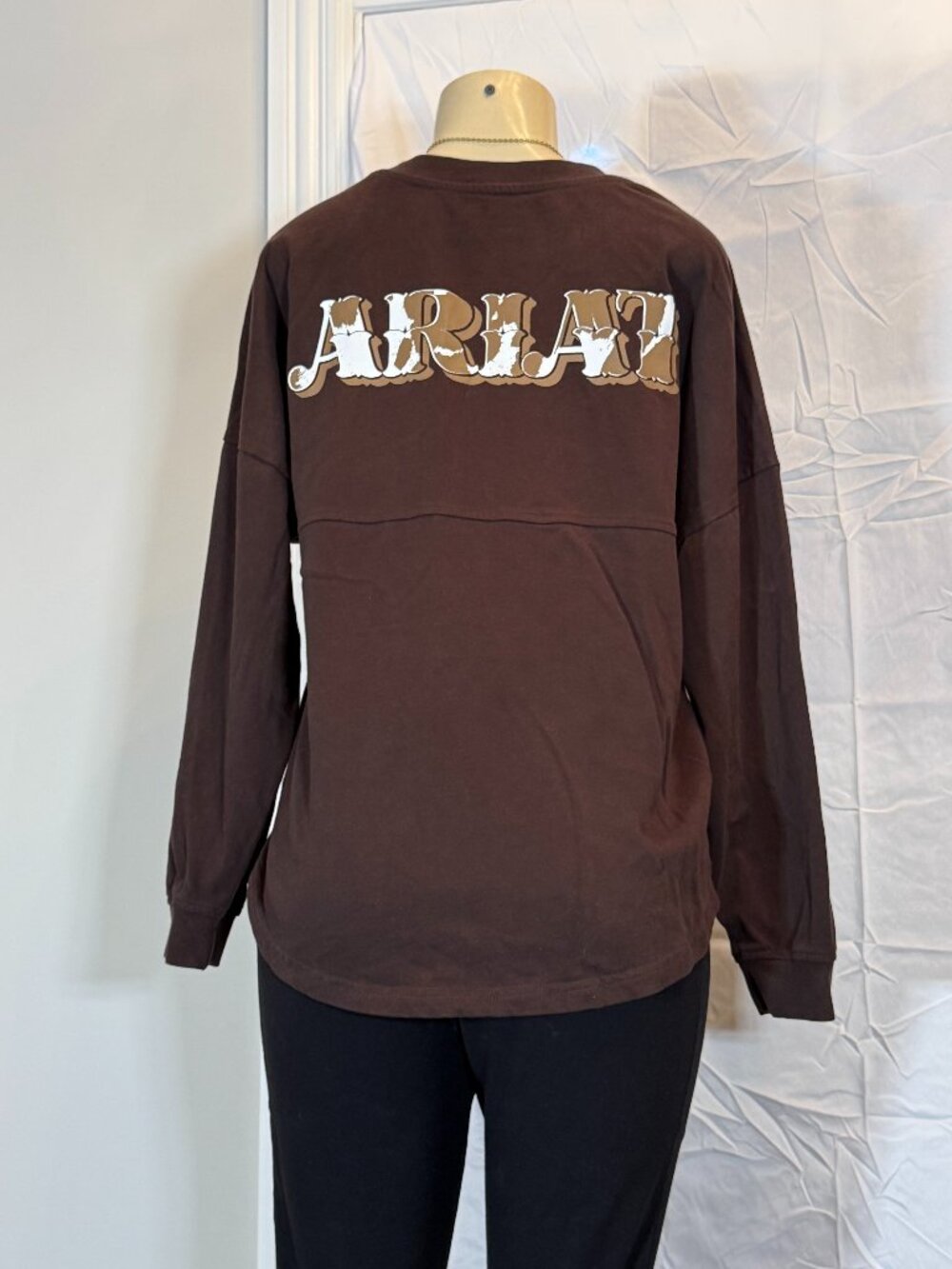 Ariat Brown Long Sleeve T Shirt Women's M Like New!